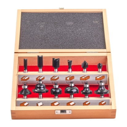 Router bit set - 12 pcs