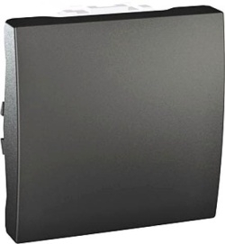 SCHN UNICA TOP SPÍNAČ Ř.7 10A 2MOD BEZŠROUB GRAFIT MGU3.205.12