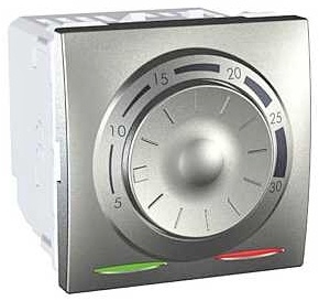 SCHN UNICA TOP TERMOSTAT PROSTOR OTOČNÝ 2MOD 8A ALU MGU3.501.30