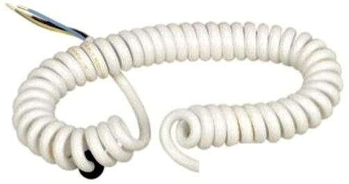 TRE ŠŇŮRA KROUCENÁ KPK 3X0,75 DL BÍLÁ 80-160CM 13404
