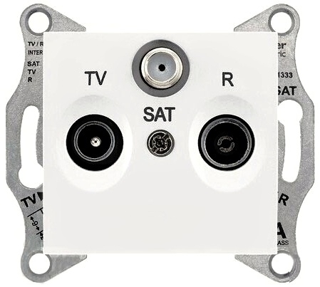 SCHN SEDNA ZÁSUVKA TV+R+SAT KONC 1DB POLAR SDN3501321