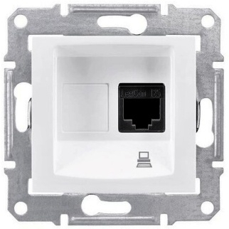 SCHN SEDNA ZÁSUVKA DAT 1XRJ45 CAT.5E UTP POLAR SDN4300121