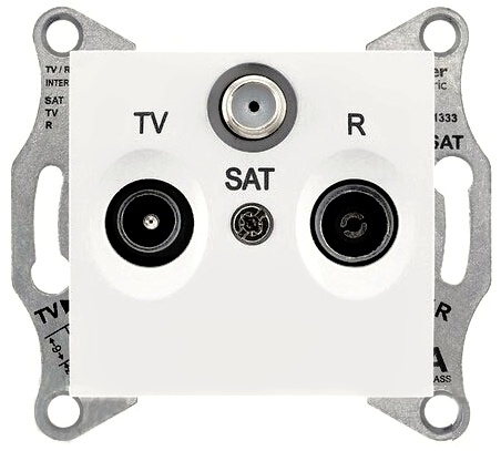 SCHN SEDNA ZÁSUVKA TV+R+SAT PRŮB 4DB POLAR SDN3501421