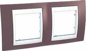 SCHN UNICA PLUS RÁMEČEK 2-NÁSOB VOD MAUVE/POLAR MGU6.004.876