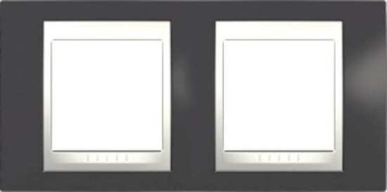 SCHN UNICA PLUS RÁMEČEK 2-NÁSOB VOD SLATE/POLAR MGU6.004.877