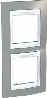 SCHN UNICA PLUS RÁMEČEK 2-NÁSOB SVIS FOG/POLAR MGU6.004V.865