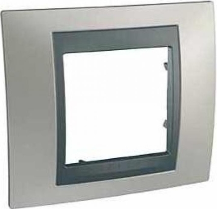 SCHN UNICA TOP RÁMEČEK 1-NÁSOB NICKEL/GRAFIT MGU66.002.239