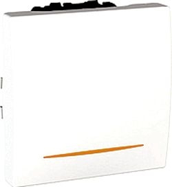 SCHN UNICA SPÍNAČ Ř.2SS 16A 2MOD ŠROUB LED SIG KONTROLKA POLAR MGU3.262.18S