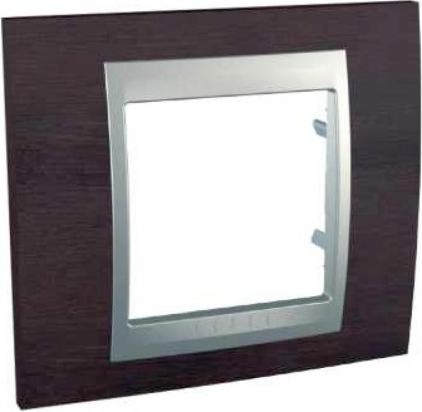 SCHN UNICA TOP RÁMEČEK 1-NÁSOB WENGE/ALU MGU66.002.0M3