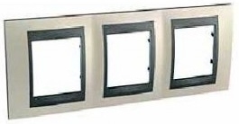 SCHN UNICA TOP RÁMEČEK 3-NÁSOB VOD OPAL TITANIUM/GRAFIT MGU66.006.295