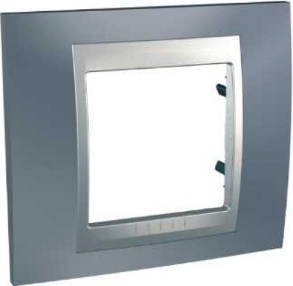 SCHN UNICA TOP RÁMEČEK 1-NÁSOB METAL GREY/ALU MGU66.002.097