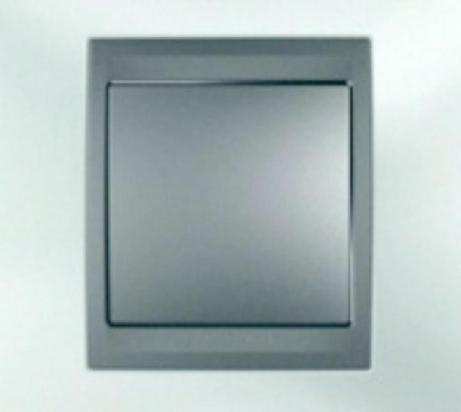 SCHN UNICA TOP RÁMEČEK 1-NÁSOB METAL GREY/GRAFIT MGU66.002.297