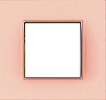 SCHN UNICA QUADRO RÁMEČEK 1-NÁSOB SALMON MGU4.702.37