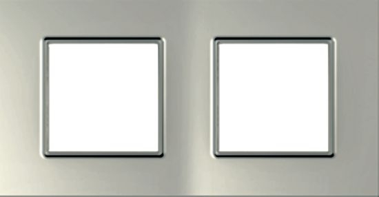 SCHN UNICA QUADRO RÁMEČEK 2-NÁSOB SILVER MGU6.704.55