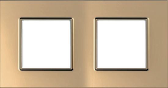 SCHN UNICA QUADRO RÁMEČEK 2-NÁSOB COPPER MGU6.704.56