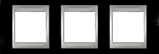 SCHN UNICA TOP RÁMEČEK 3-NÁSOB VOD RHODIUM BLACK/ALU MGU66.006.093