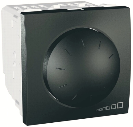 SCHN UNICA TOP STMÍVAČ OTOČ Ř.6 2MOD 40-400W GRAFIT MGU3.511.12