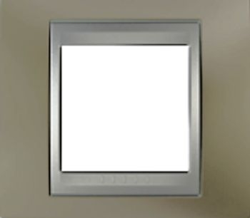 SCHN UNICA TOP RÁMEČEK 1-NÁSOB OPAL TITANIUM/ALU MGU66.002.095