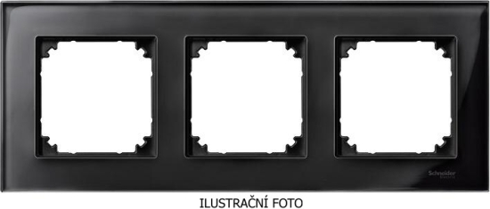 SCHN MERTEN M-ELEGANCE SKLO RÁMEČEK 3-NÁSOB ONYX BLACK MTN404303