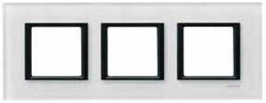 SCHN UNICA CLASS RÁMEČEK 3-NÁSOB WHITE GLASS MGU68.006.7C2