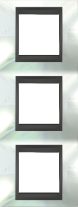 SCHN UNICA TOP RÁMEČEK 3-NÁSOB SVIS WHITE/GRAFIT MGU66.006V.292