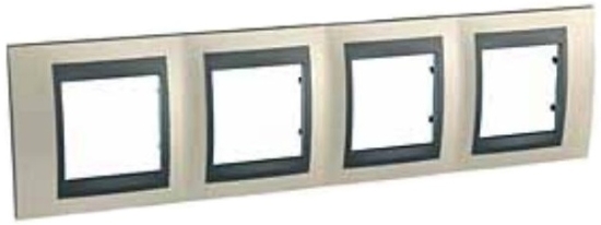 SCHN UNICA TOP RÁMEČEK 4-NÁSOB VOD OPAL TITANIUM/GRAFIT MGU66.008.295