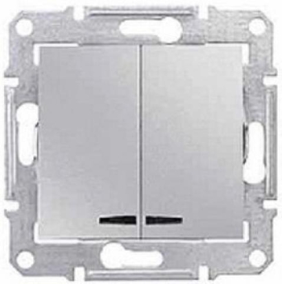 SCHN SEDNA SPÍNAČ Ř.5SO 10A BEZŠROUB ALUMINIUM SDN0300360