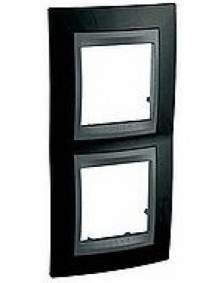 SCHN UNICA TOP RÁMEČEK 2-NÁSOB SVIS RHODIUM BLACK/GRAFIT MGU66.004V.293