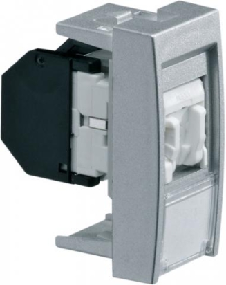 HAG WS219T ZÁSUVKA DATOVÁ RJ45 45X22,5MM CAT 6 TITANOVÁ UTP