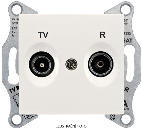 SCHN SEDNA ZÁSUVKA TV+R KONC 1DB CREAM SDN3301623