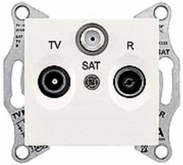 SCHN SEDNA ZÁSUVKA TV+R+SAT KONC 1DB CREAM SDN3501323