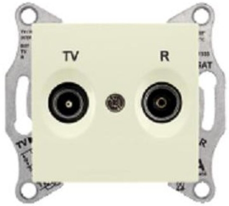 SCHN SEDNA ZÁSUVKA TV+R PRŮB 4DB BEIGE SDN3301847