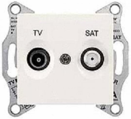 SCHN SEDNA ZÁSUVKA TV+SAT KONC 1DB CREAM SDN3401623