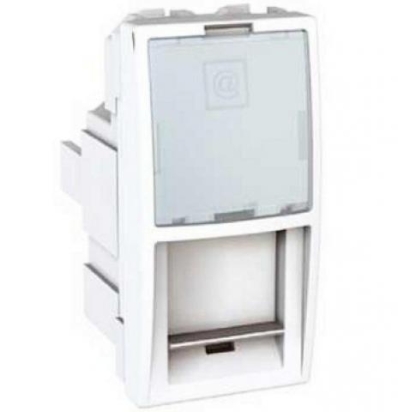 SCHN UNICA ZÁSUVKA DAT 1XRJ45 1MOD CAT5E STP S-ONE POLAR MGU3.412.18