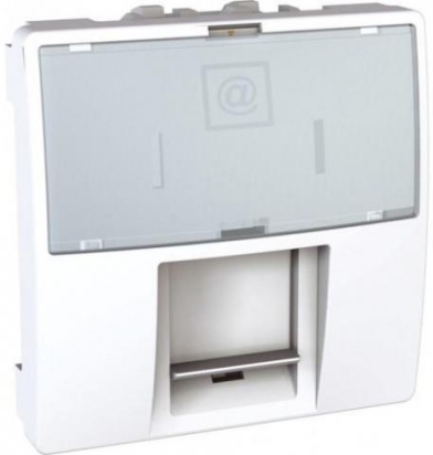 SCHN UNICA ZÁSUVKA DAT 1XRJ45 2MOD CAT5E STP S-ONE POLAR MGU3.413.18