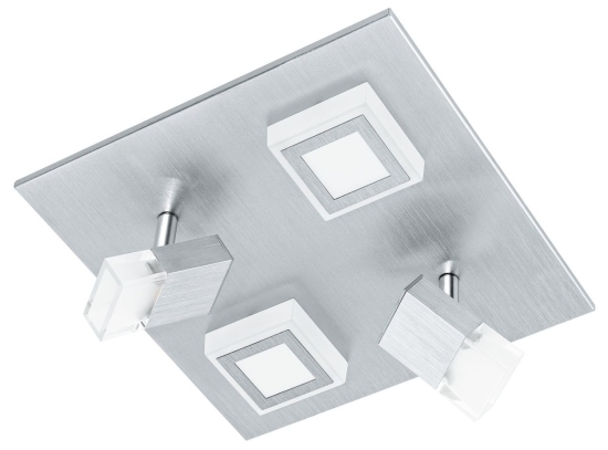 EGLO SVÍTIDLO LED 94512 MASIANO 2X3,3W+2X5,4W 680LM WL/DL/2+2 PŘIS., ALU/SAT.