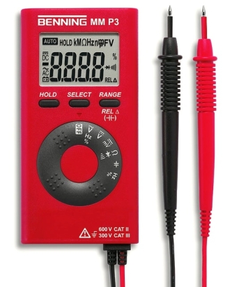 EST BEN MULTIMETR MM P3, 600VAC/DC, 40MOHM, 5MHZ, 100MIKROF, PRŮCHODNOST, 044084