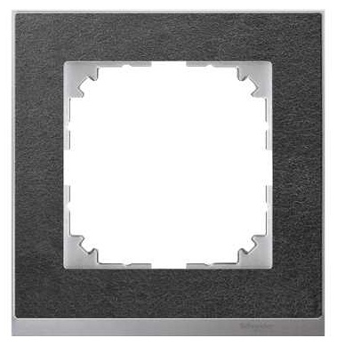 SCHN MERTEN M-PURE DECOR RÁMEČEK 1-NÁSOB SLATE/ALUMINIUM MTN4010-3669