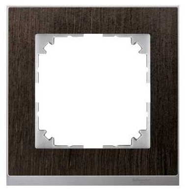 SCHN MERTEN M-PURE DECOR RÁMEČEK 1-NÁSOB WENGE/ALUMINIUM MTN4010-3671