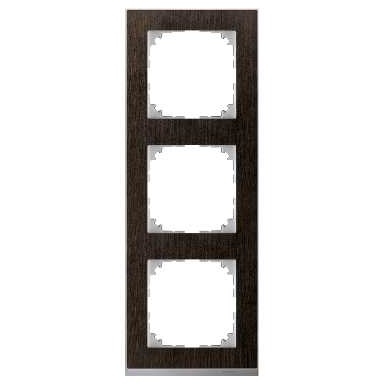 SCHN MERTEN M-PURE DECOR RÁMEČEK 3-NÁSOB WENGE/ALUMINIUM MTN4030-3671
