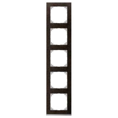SCHN MERTEN M-PURE DECOR RÁMEČEK 5-NÁSOB WENGE/ALUMINIUM MTN4050-3671