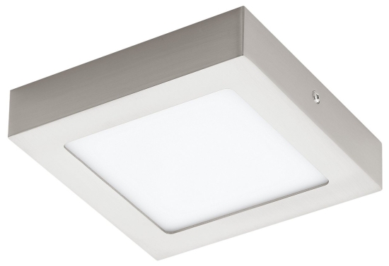 EGLO SVÍTIDLO LED 32444 FUEVA 1, 12W 1350LM 4000K PŘIS. 170x170MM NIKL