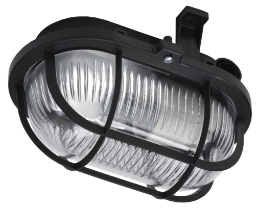 ELKAM LENA SVÍTIDLO OVAL 60 PRISMA ČERNÁ E27 60W