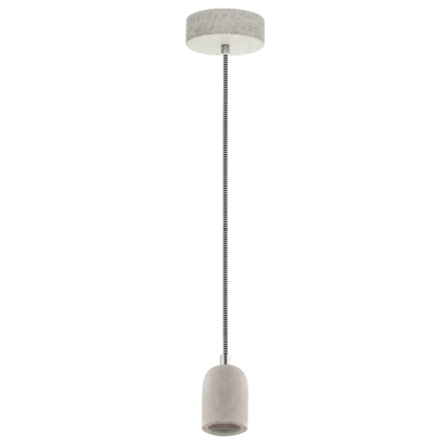 EGLO SVÍTIDLO 32531 YORTH 1X60W E27 IP20 ZÁVĚS. OCEL ŠEDÁ