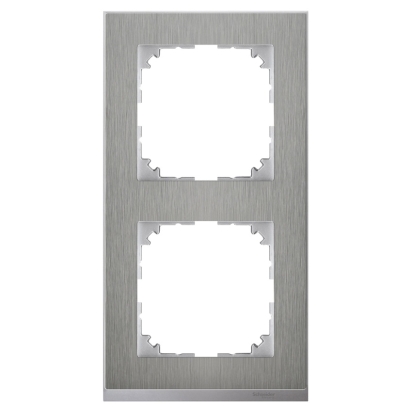 SCHN MERTEN M-PURE DECOR RÁMEČEK 2-NÁSOB STAINLESS STEEL/ALUMINIUM MTN4020-3646