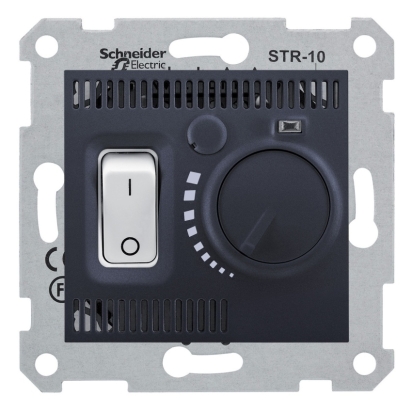 SCHN SEDNA TERMOSTAT PROSTOROVÝ OTOČNÝ GRAPHITE SDN6000170