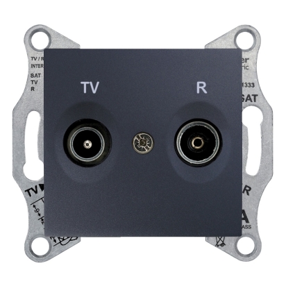 SCHN SEDNA ZÁSUVKA TV+R PRŮB 8DB GRAPHITE SDN3301370