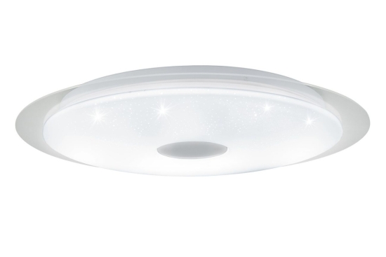 EGLO SVÍTIDLO LED 98219 MORATICA-A 36W 3300LM 2700-6500K STROP. OCEL, PLAST BÍLÁ, PRŮHLEDN