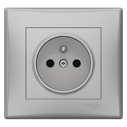 SCHN SEDNA ZÁSUVKA 16A CLONKY ALUMINIUM SDN2800260