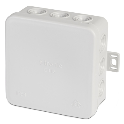 EST FTR KRABICE E113(A11), NÁST., 85X85X40MM, IP54, ŠEDÁ